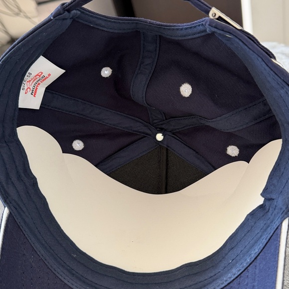 Navy Embroidered Racing Cap - Picture 5 of 7